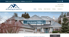 Desktop Screenshot of jwroofingnc.com